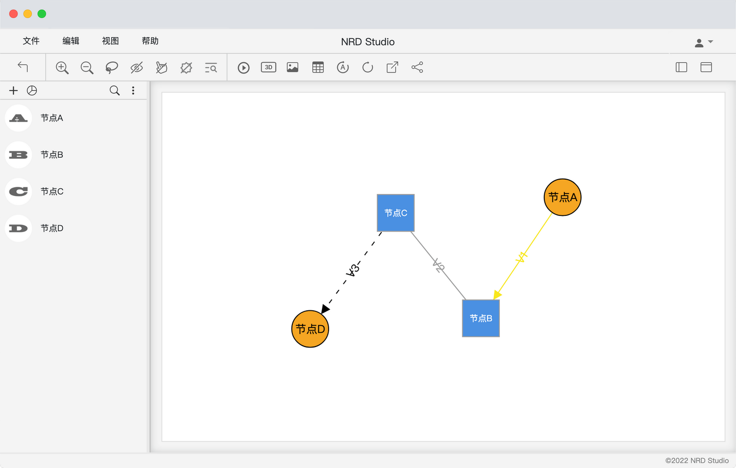 NRD Studio：免费在线构建节点关系图谱的神器，构建多种类型的节点关系图谱，集数据编辑、可视化分析，自动布局