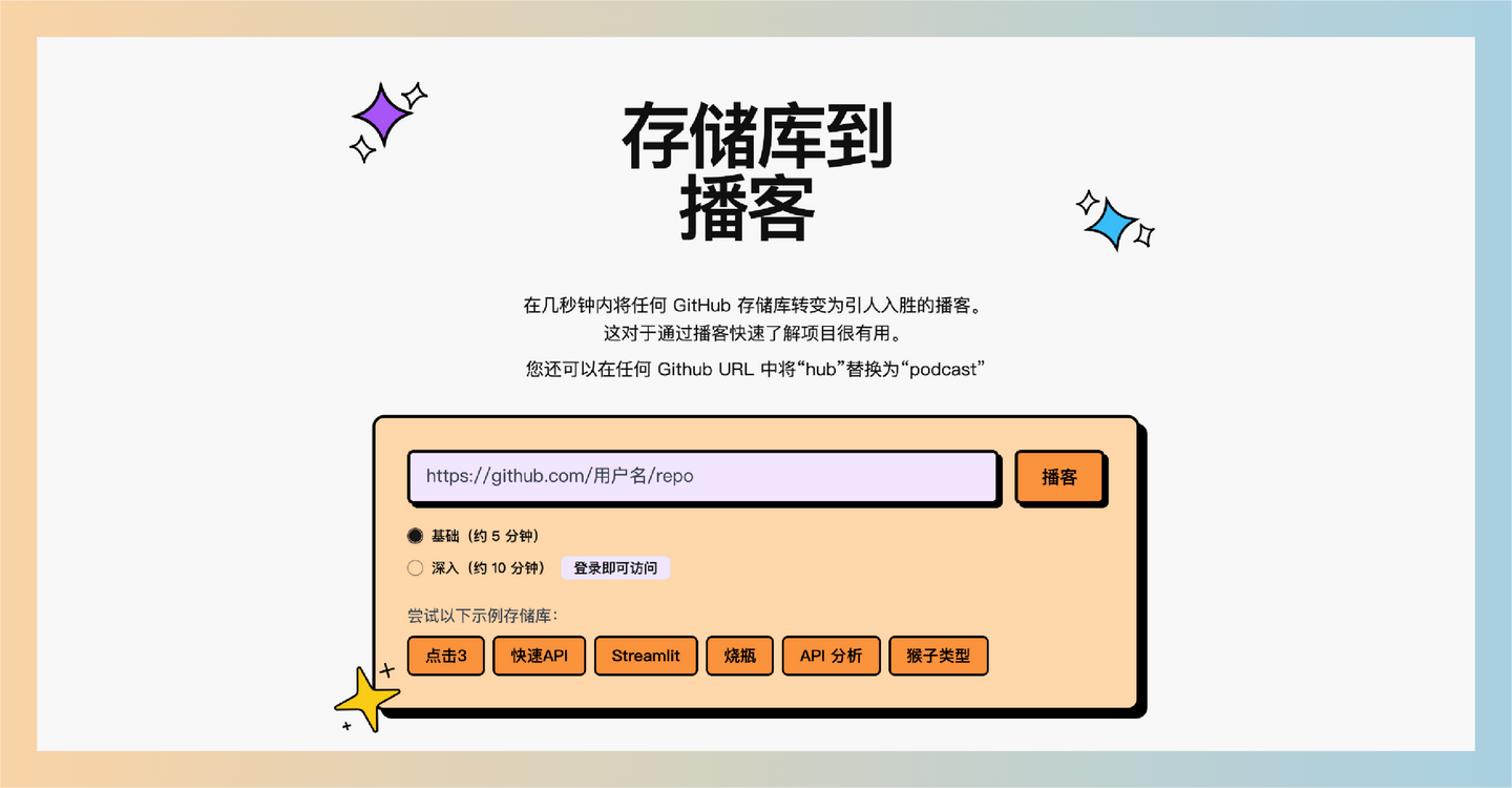 GitPodcast：将 GitHub 仓库快速转化为生动播客，用 OpenAI 和 Azure Speech SDK 技术，轻松收听代码背后的故事
