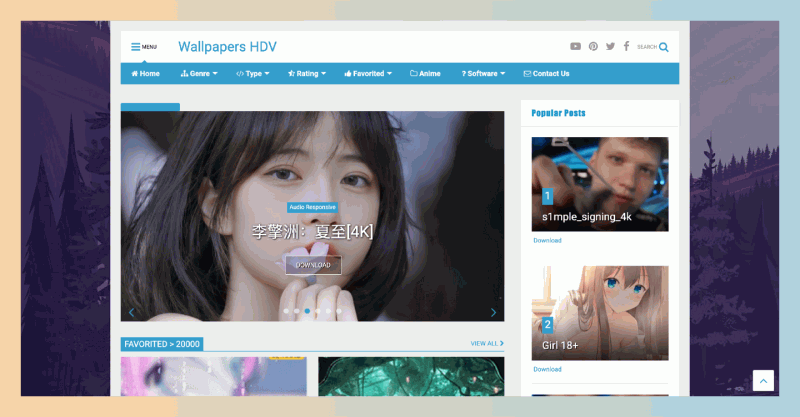 WallpaperHDV：一个提供丰富动态视频壁纸的网站，让你的桌面瞬间焕发活力，简单下载并轻松导入Wallpaper Engine