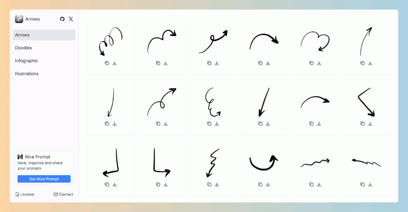 Handy Arrows:想要找高质量的手绘箭头素材吗?超实用的手绘箭头素材网站,免费商用,轻松提升你的设计!