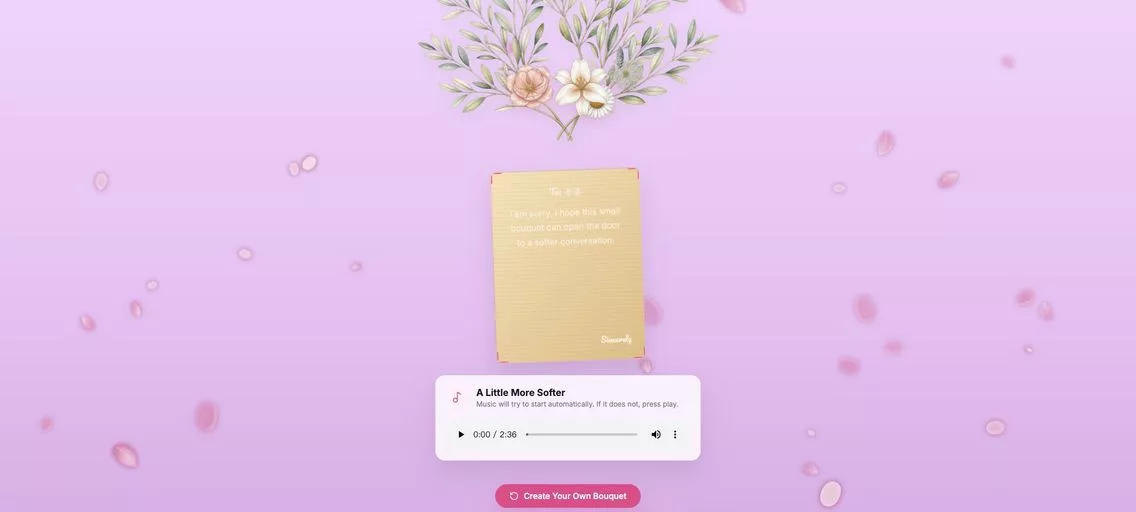 DigiBouquet:免费在线制作专属数字花束网站,让每一次的祝福都充满惊喜与感动