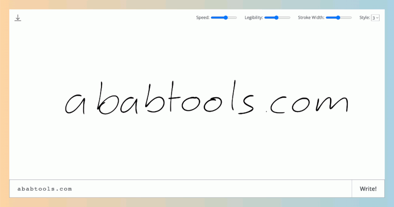 Calligrapher.ai:一款基于AI的手写字体生成工具,你输入的文字转化为看起来像真实手写的样式